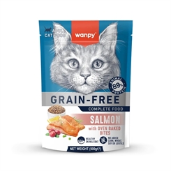 Wanpy Kattefoder - Voksen - Laks 500g